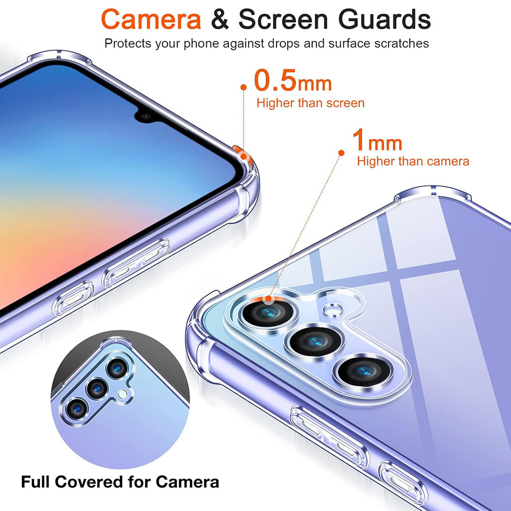 Калъф за Realme GT 7 Pro, Techsuit, противоударен прозрачен, прозрачен