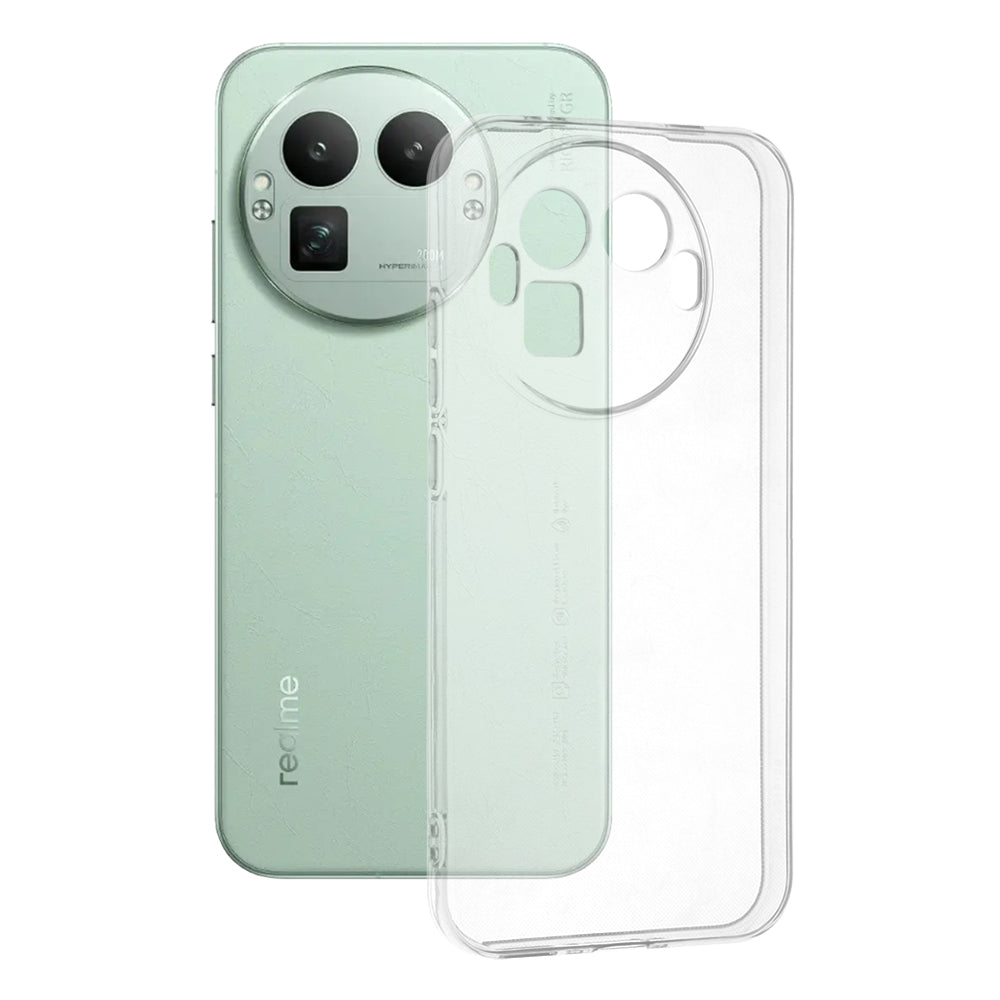 Калъф за Realme GT 8 Pro, Techsuit, Clear (с отвор за кръгла камера), Прозрачен