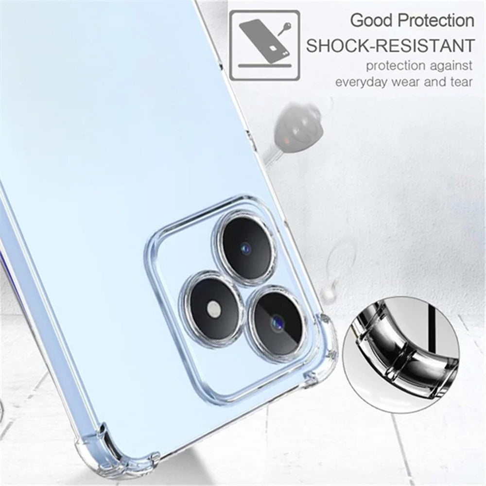 Калъф за Realme Note 50 / C51, Techsuit, противоударен прозрачен, прозрачен