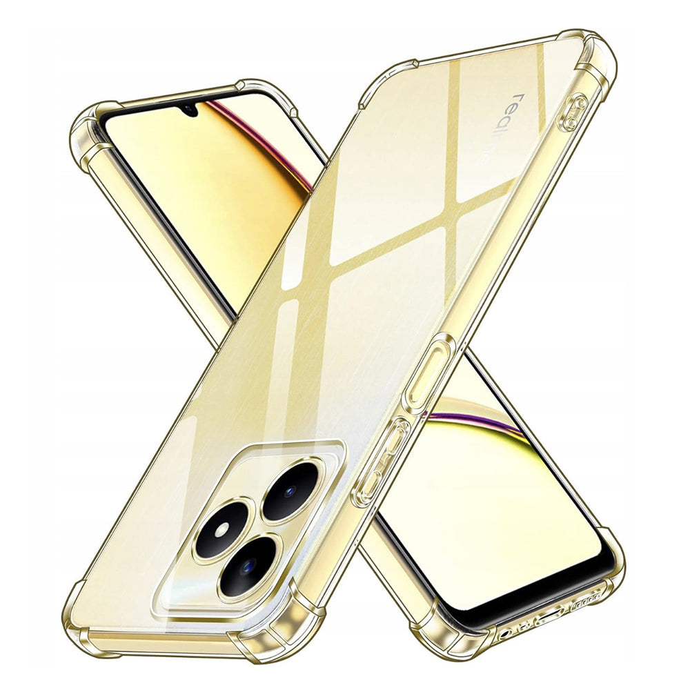 Калъф за Realme Note 50 / C51, Techsuit, противоударен прозрачен, прозрачен