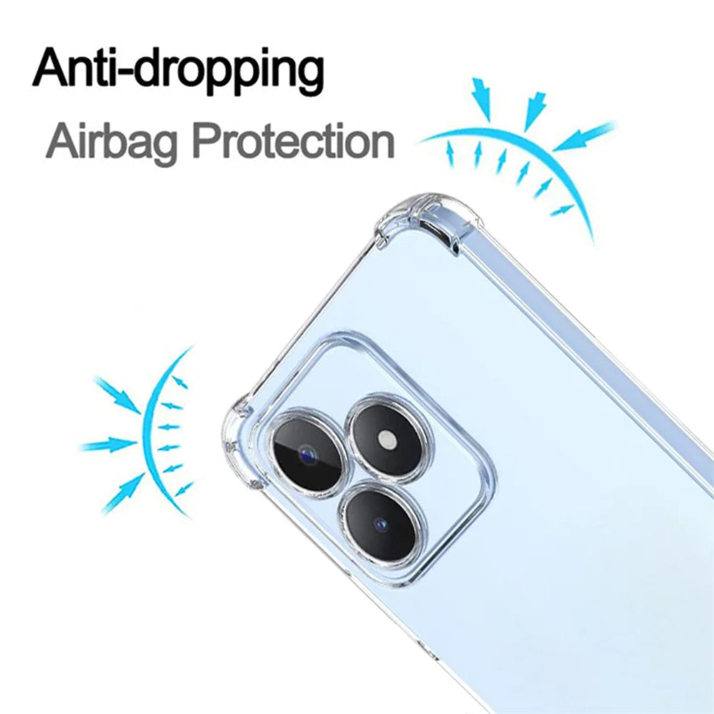 Калъф за Realme Note 50 / C51, Techsuit, противоударен прозрачен, прозрачен