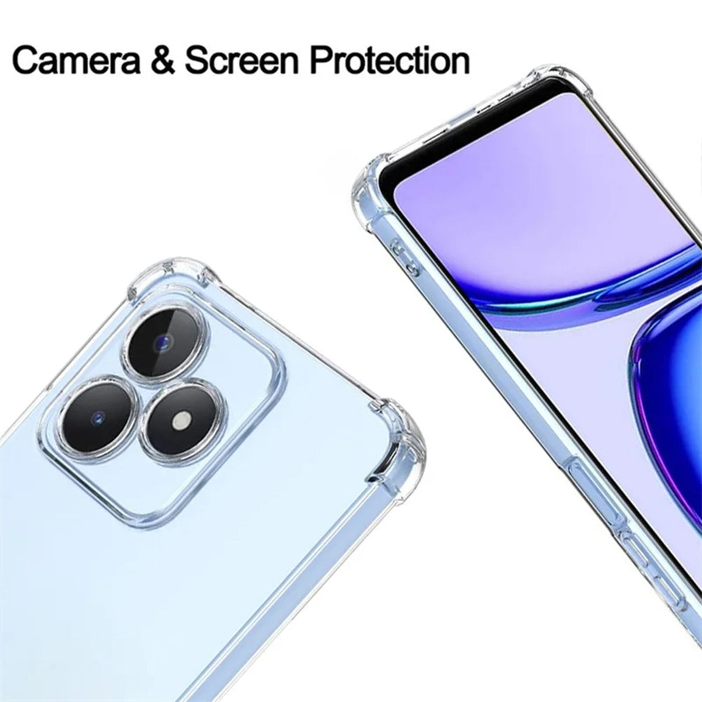 Калъф за Realme Note 50 / C51, Techsuit, противоударен прозрачен, прозрачен
