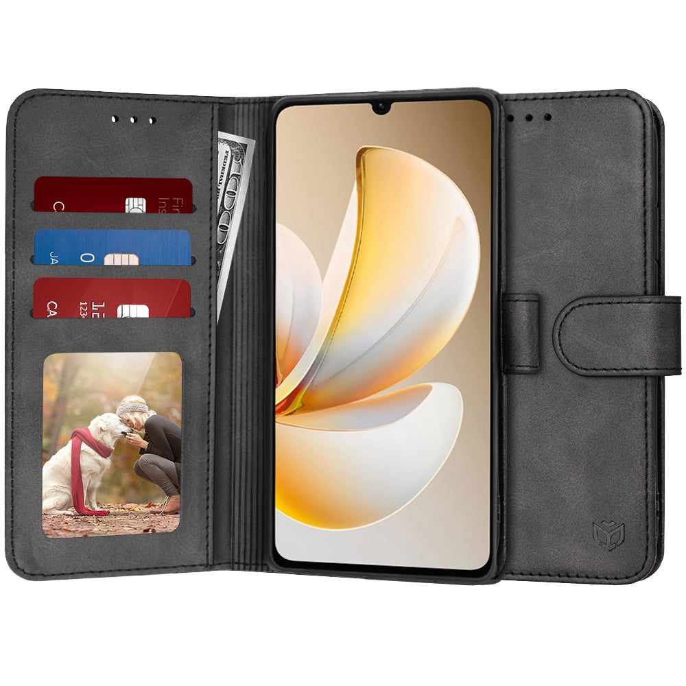Калъф за Realme Note 70T, Techsuit, Diary Book, Черен