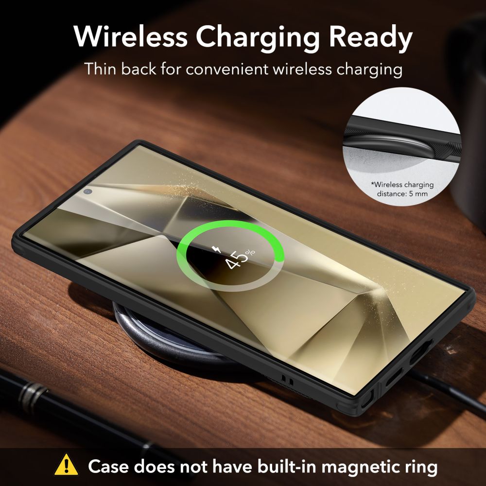 Калъф за Samsung Galaxy S24 Ultra S928, ESR, Air Shield Boost, Черен