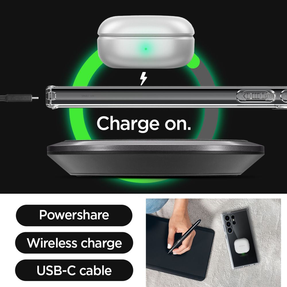 Калъф за Samsung Galaxy S24 Ultra S928, Spigen, Ultra Hybrid, прозрачен ACS07292