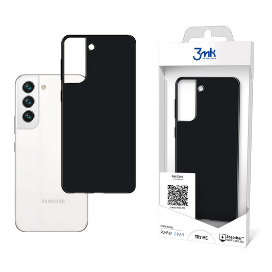 Калъф за Samsung Galaxy S22 5G S901, 3MK, матов, черен