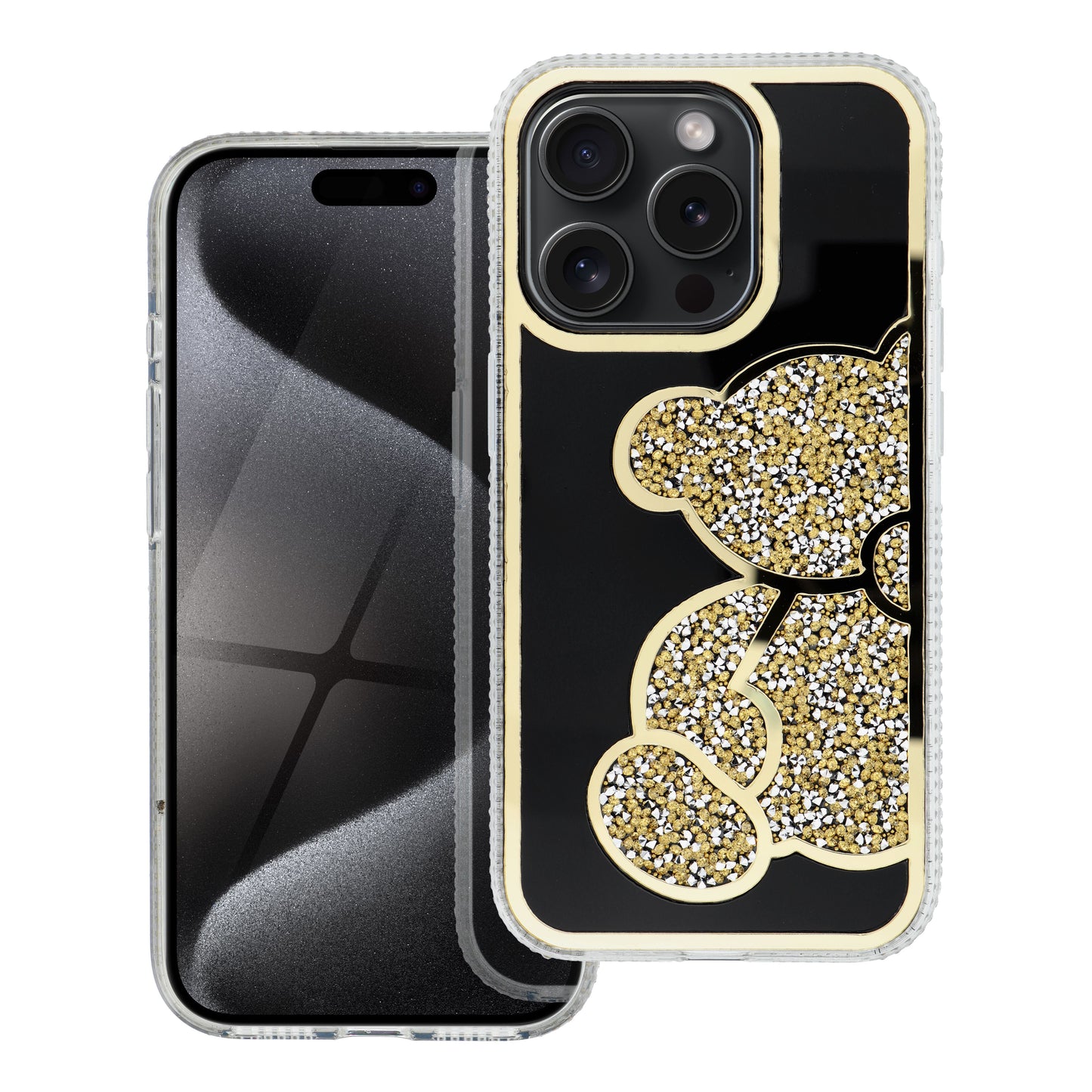Калъф за Samsung Galaxy A15 5G A156 / A15 A155, OEM, Teddy Bear, Златист