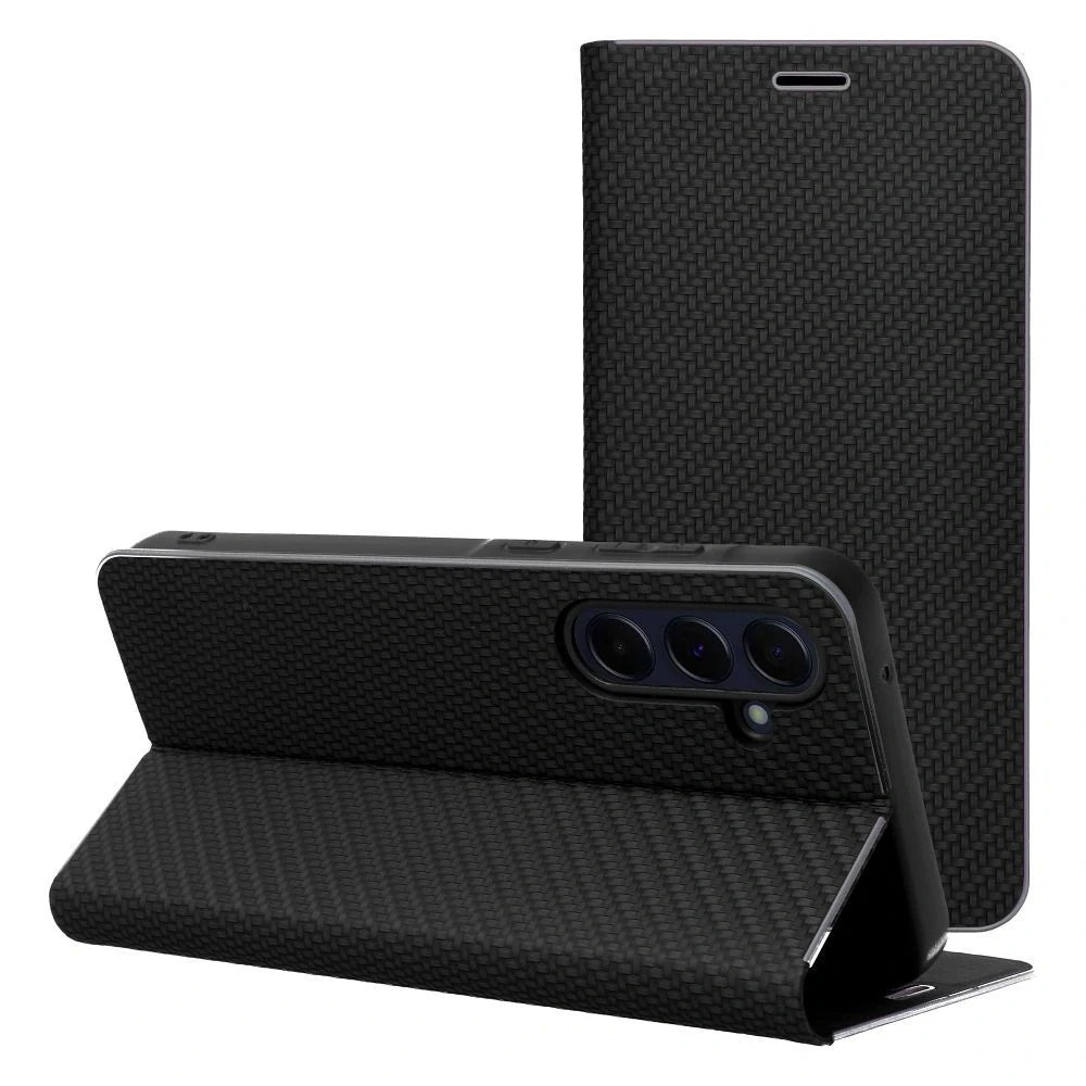 Калъф за Samsung Galaxy A36 A366, OEM, Luna Carbon, Черен