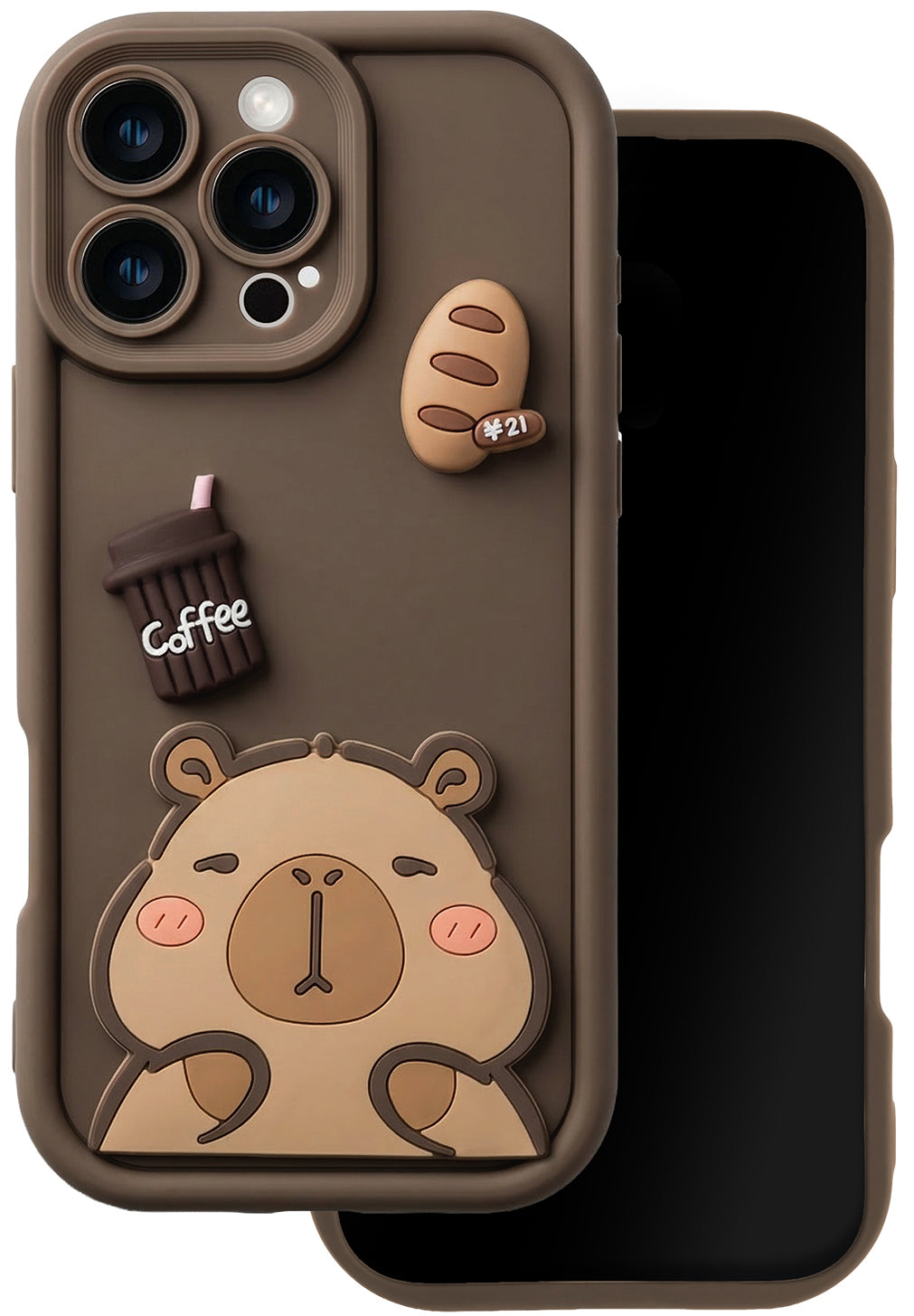 Калъф за Samsung Galaxy S25 Ultra S938, OEM, Ultra Trendy 3D Capybara, Кафяв