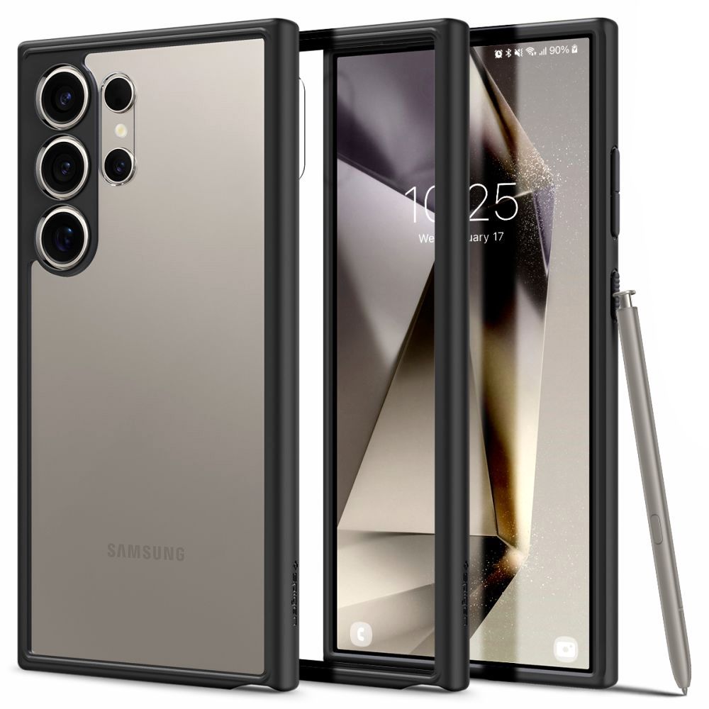 Калъф за Samsung Galaxy S24 Ultra S928, Spigen, Ultra Hybrid, Матово Черен ACS07295