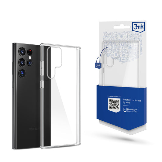 Калъф за Samsung Galaxy S22 Ultra 5G S908, 3MK, прозрачен, прозрачен