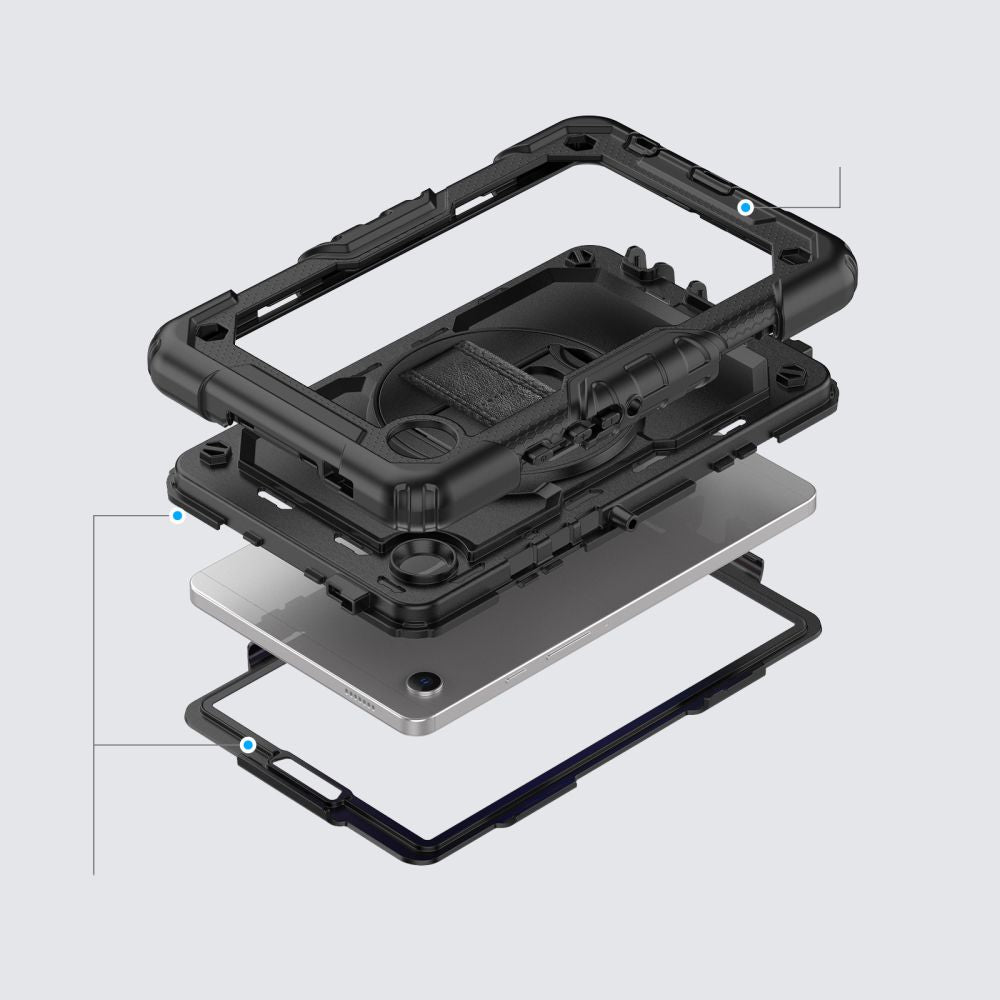 Калъф за Samsung Galaxy Tab A11+ / Tab A9+, Tech-Protect, Solid360, Черен