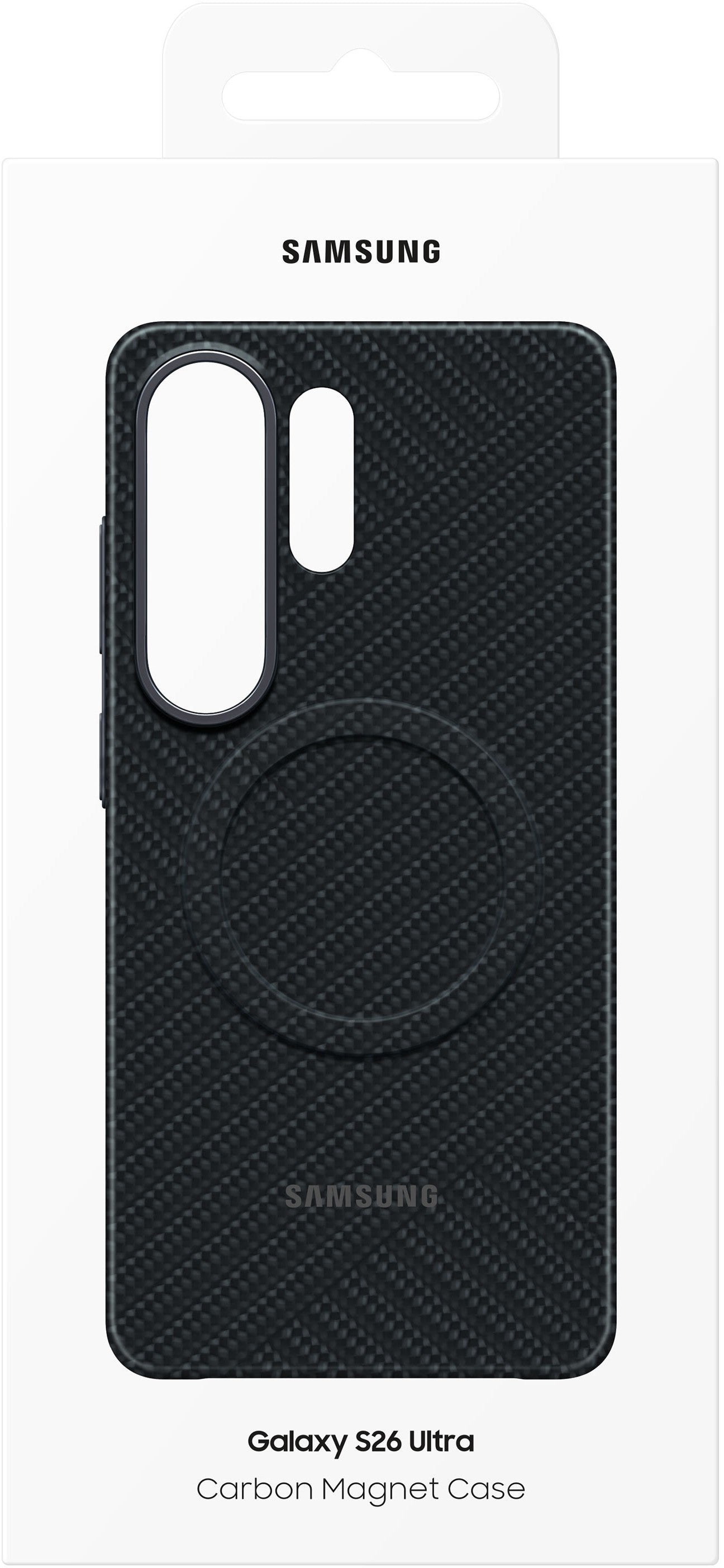 Калъф за Samsung Galaxy S26 Ultra S948, Carbon Magnet Case, Черен EF-KS948SNEGWW