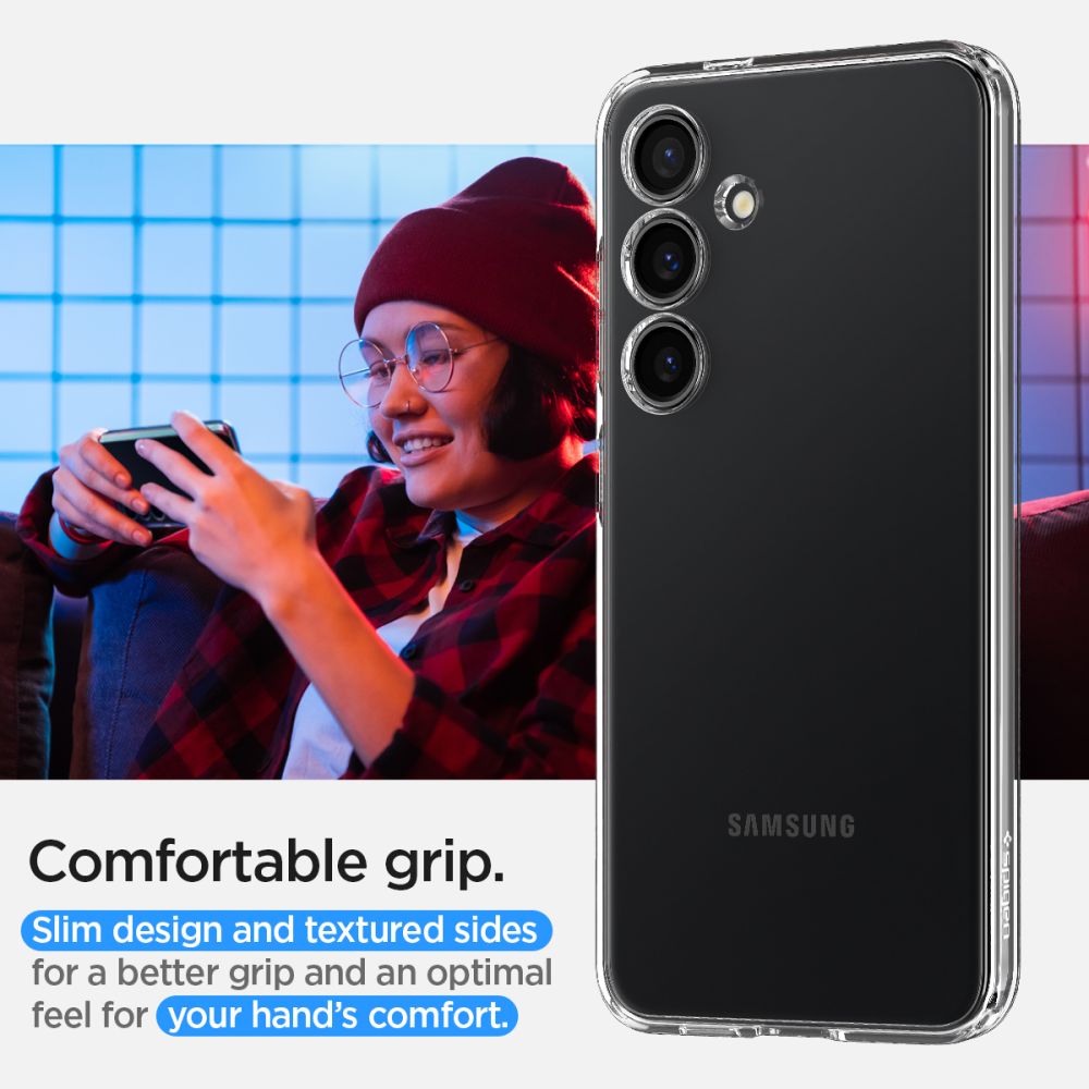 Калъф за Samsung Galaxy S24 S921, Spigen, Liquid Crystal, Прозрачен ACS07343