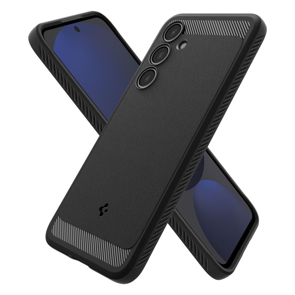Калъф за Samsung Galaxy S24 FE S721, Spigen, Rugged Armor, Черен ACS08578