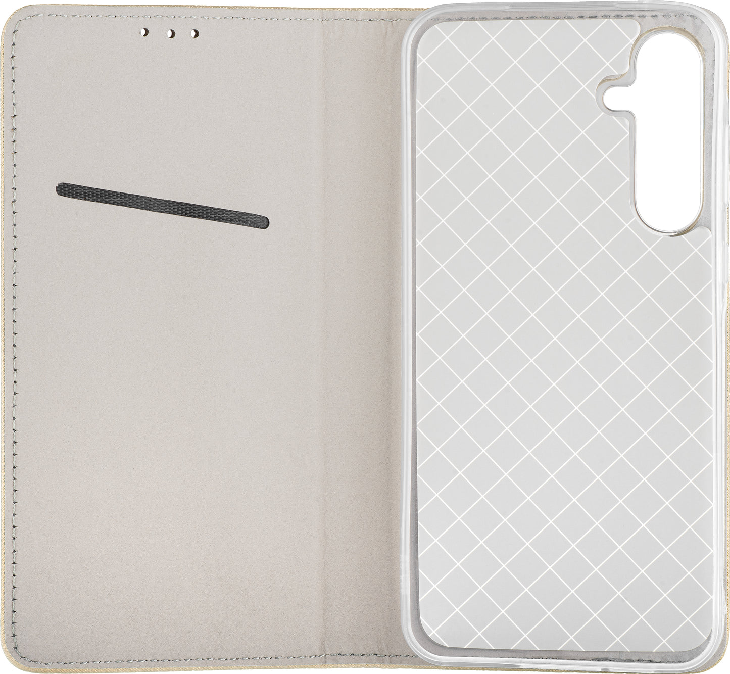 Калъф за Samsung Galaxy A16 5G A166 / A16 4G A165, OEM, Smart Magnet, Златист