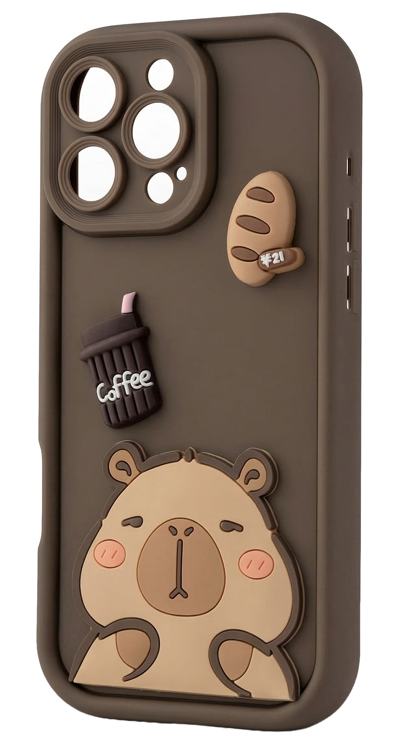 Калъф за Samsung Galaxy S25 Ultra S938, OEM, Ultra Trendy 3D Capybara, Кафяв