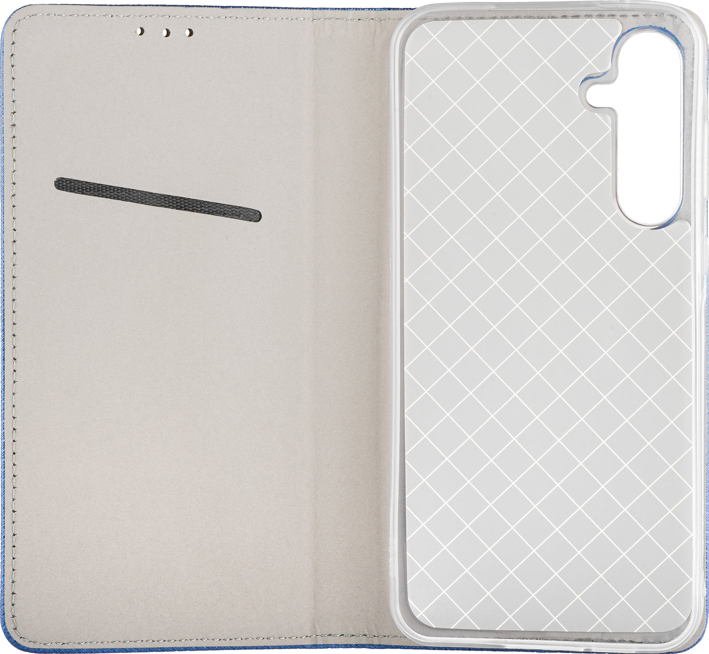 Калъф за Samsung Galaxy A17 4G / A17 5G, OEM, Smart Magnet, Тъмносин