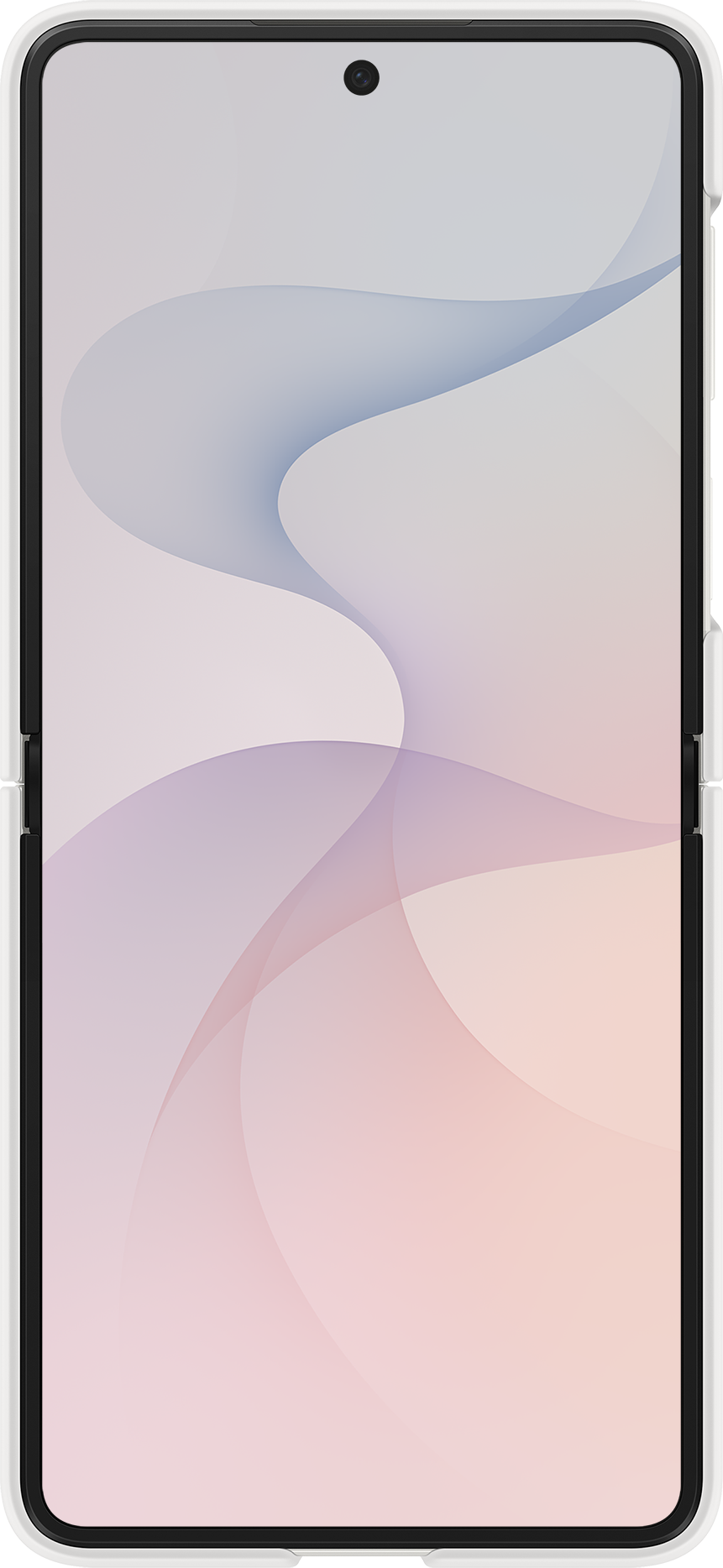 Калъф за Samsung Galaxy Z Flip8 F776, силиконов магнитен пръстен, бял EF-EF776CWEGWW