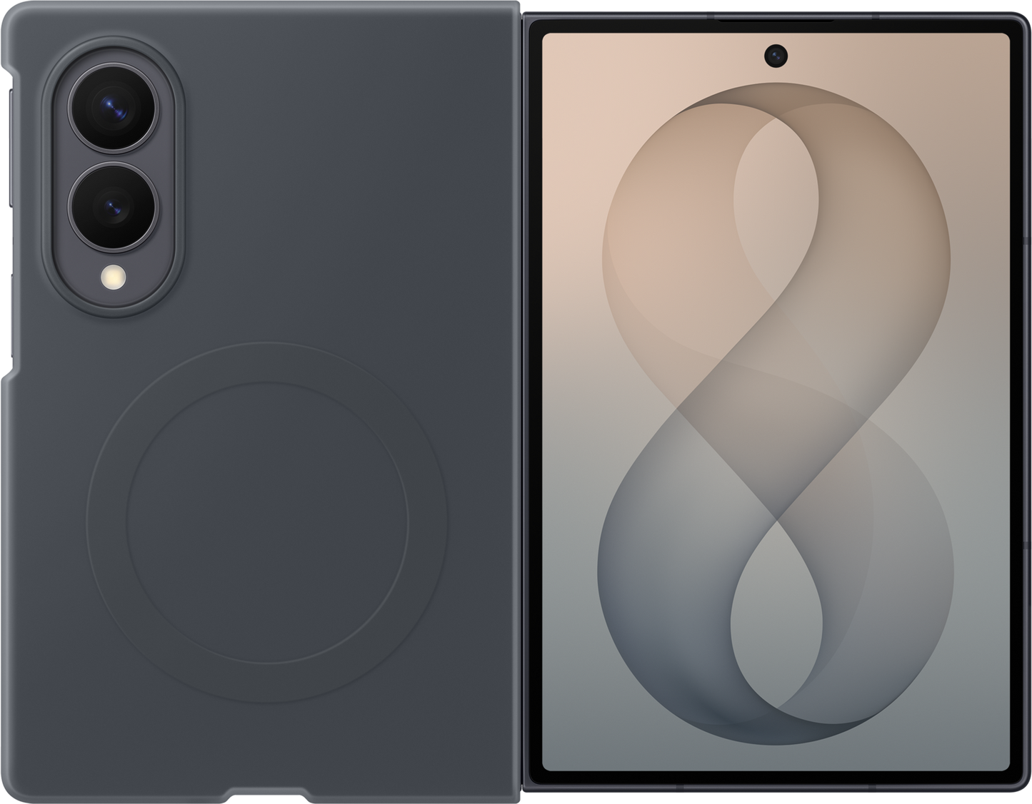 Калъф за Samsung Galaxy Z Fold8 F971, силиконов магнитен калъф, черен EF-EF971CBEGWW