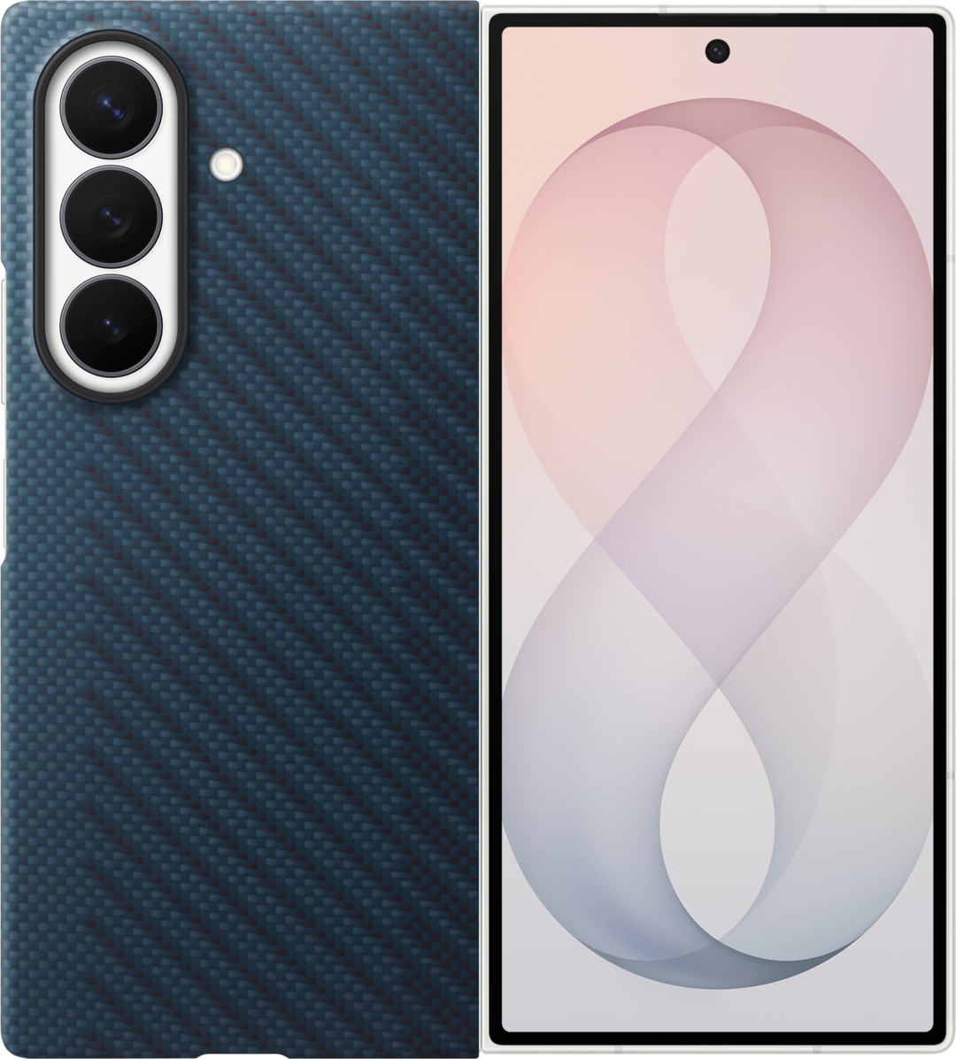 Калъф за Samsung Galaxy Z Fold8 Ultra F976, Carbon Magnet Case, Тъмносин EF-KF976SNEGWW