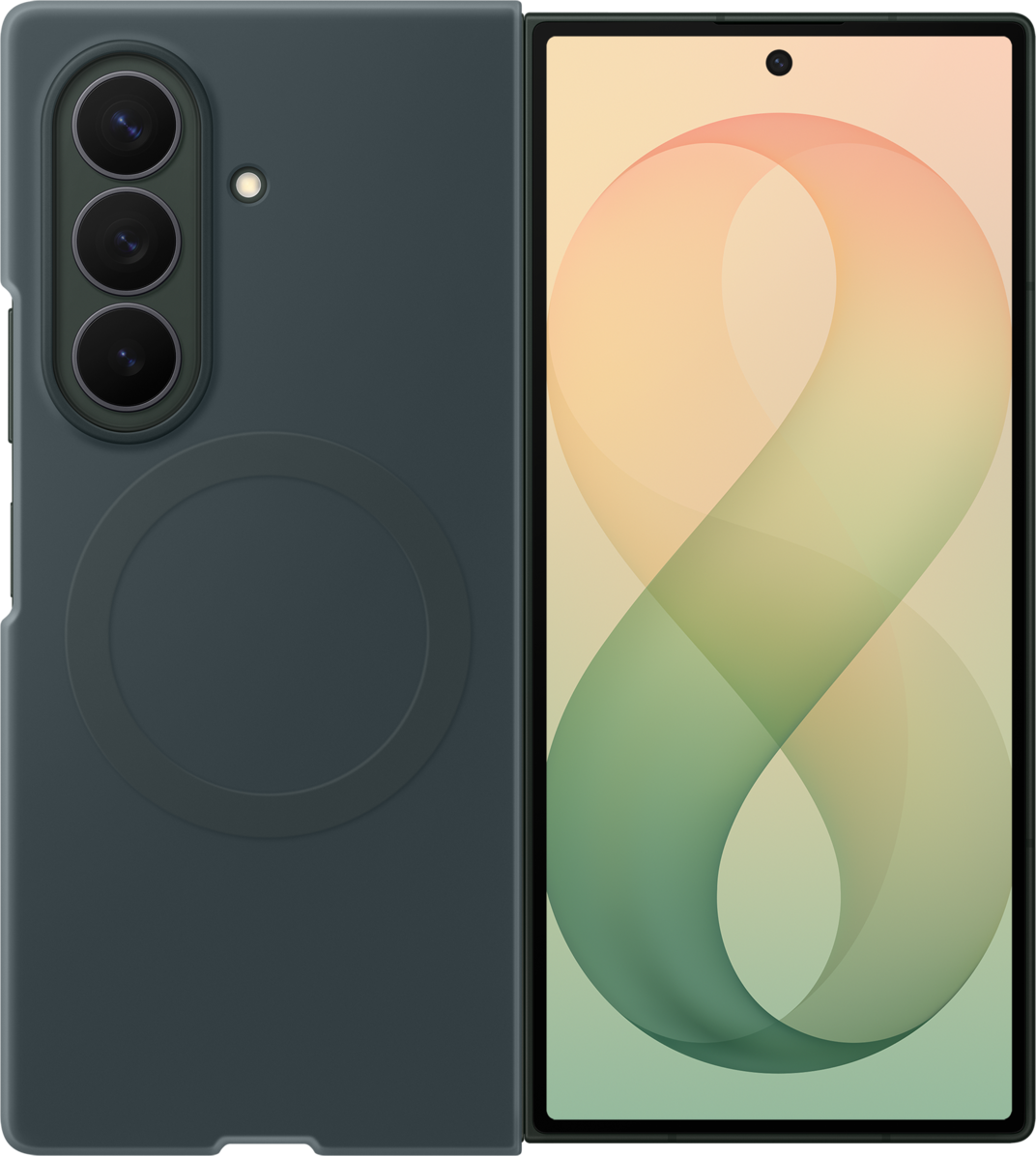 Калъф за Samsung Galaxy Z Fold8 Ultra F976, силиконов магнитен калъф, зелен EF-EF976CGEGWW