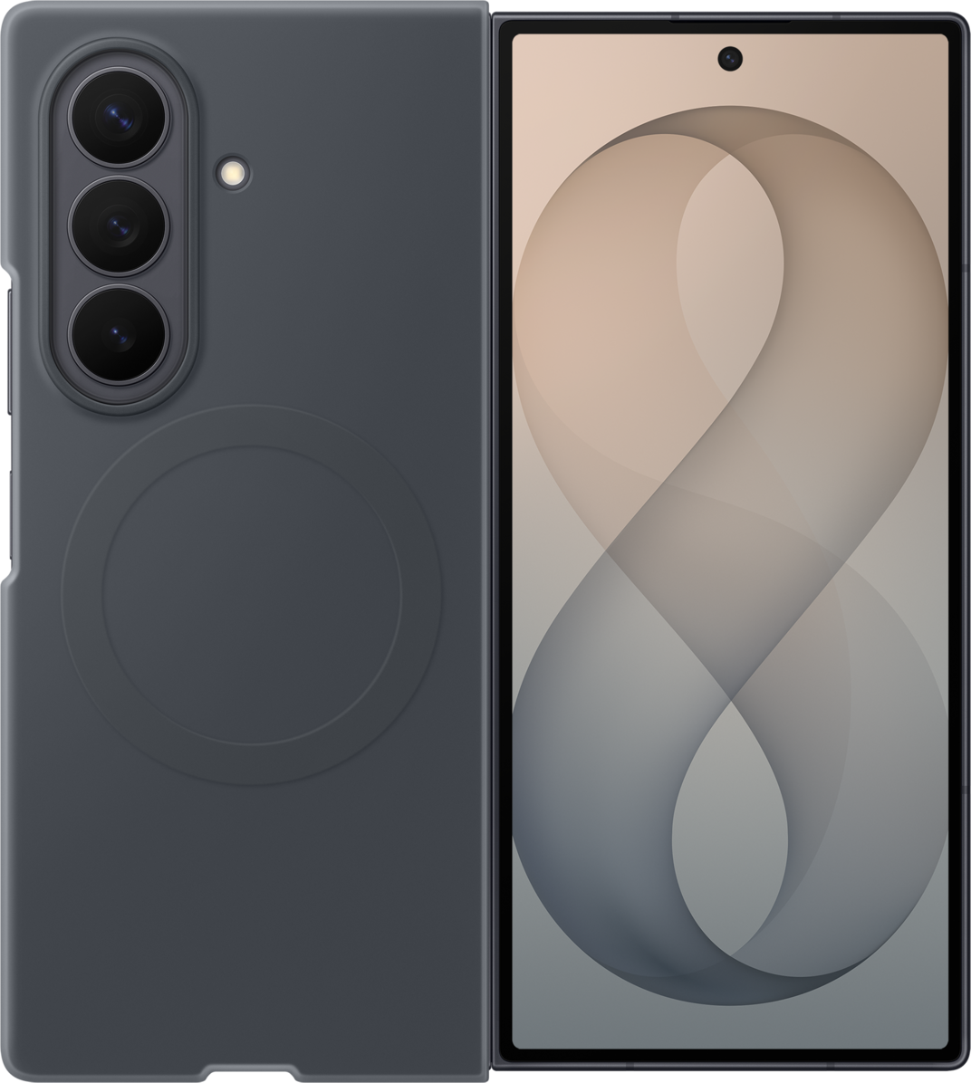 Калъф за Samsung Galaxy Z Fold8 Ultra F976, силиконов магнитен калъф, черен EF-EF976CBEGWW