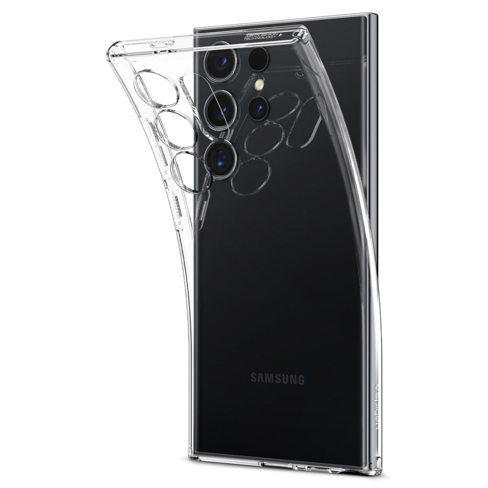 Калъф за Samsung Galaxy S24 Ultra S928, Spigen, с течен кристал, прозрачен ACS07283