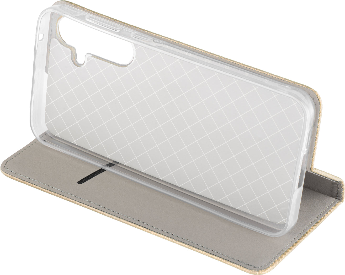 Калъф за Samsung Galaxy A16 5G A166 / A16 4G A165, OEM, Smart Magnet, Златист