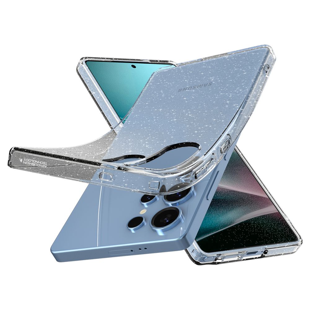 Калъф за Samsung Galaxy S25 Ultra S938, Spigen, Liquid Crystal Glitter, Прозрачен ACS08950