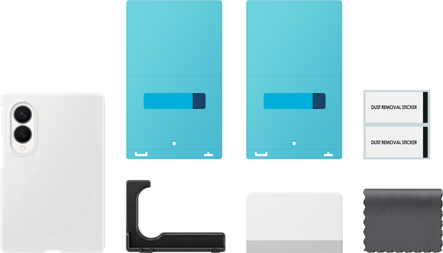 Калъф за Samsung Galaxy Z Fold8 F971, силиконов магнитен калъф, бял EF-EF971CWEGWW