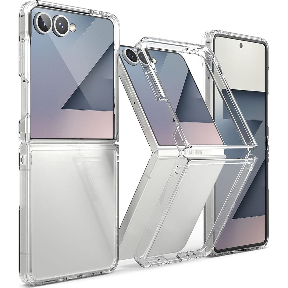 Калъф за Samsung Galaxy Z Flip7 F766, Ringke, Fusion, Прозрачен