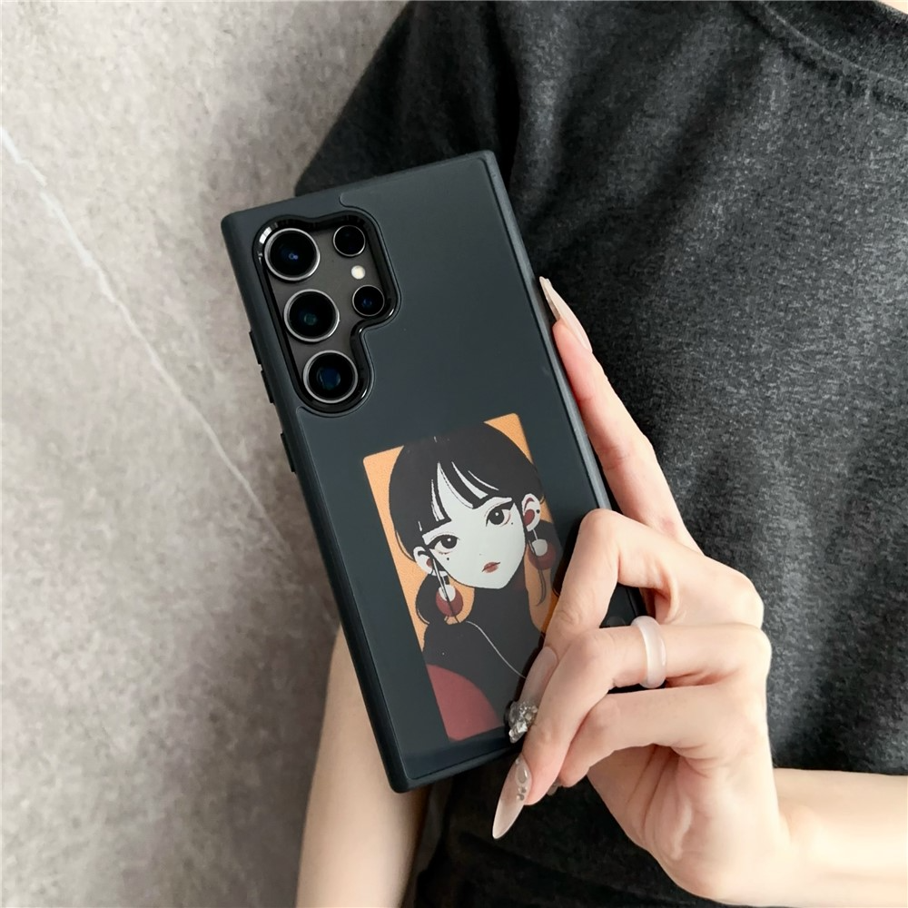 Калъф за Samsung Galaxy S23 Ultra S918, OEM, Персонализиран E-Ink дисплей, Черен