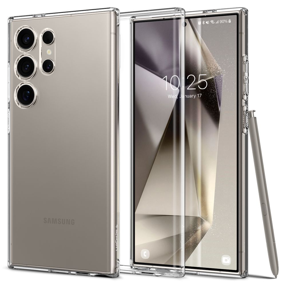 Калъф за Samsung Galaxy S24 Ultra S928, Spigen, с течен кристал, прозрачен ACS07283