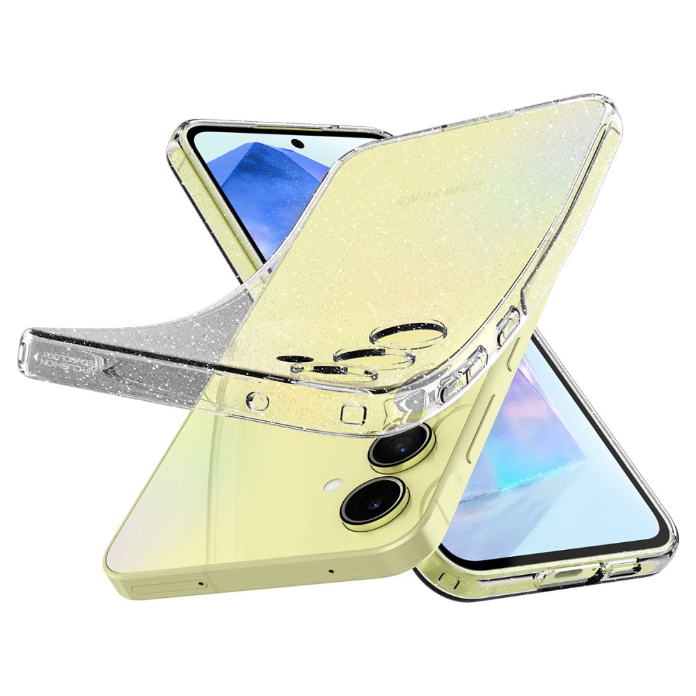 Калъф за Samsung Galaxy A55 5G A556, Spigen, Liquid Crystal Glitter, прозрачен ACS07538