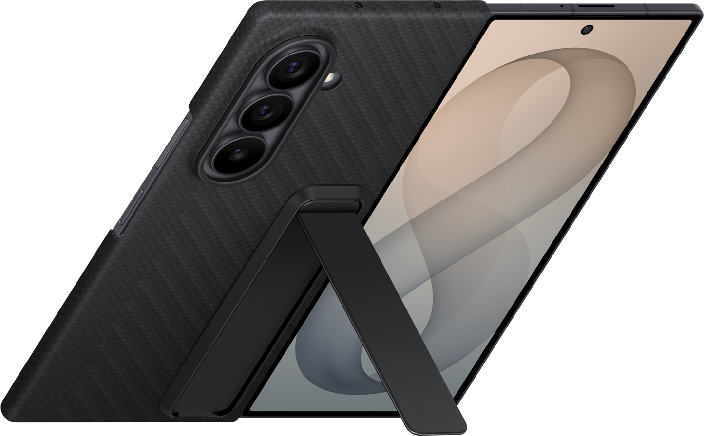 Калъф за Samsung Galaxy Z Fold8 Ultra F976, Carbon Standing, Черен EF-XF976SBEGWW