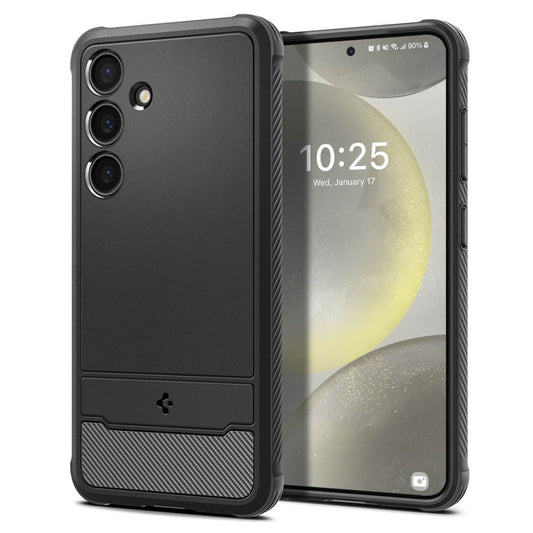 Калъф за Samsung Galaxy S24 S921, Spigen, Rugged Armour, черен ACS07346
