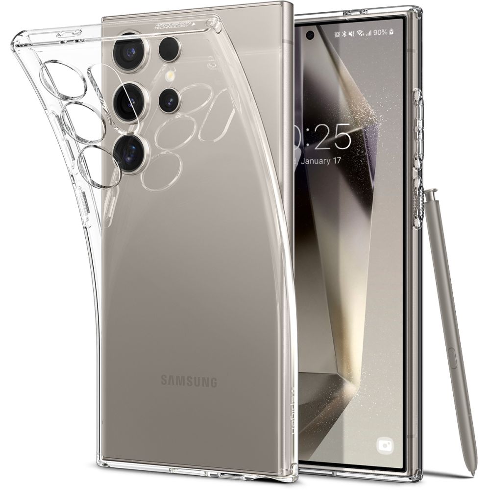 Калъф за Samsung Galaxy S24 Ultra S928, Spigen, с течен кристал, прозрачен ACS07283