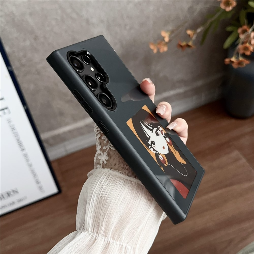Калъф за Samsung Galaxy S23 Ultra S918, OEM, Персонализиран E-Ink дисплей, Черен