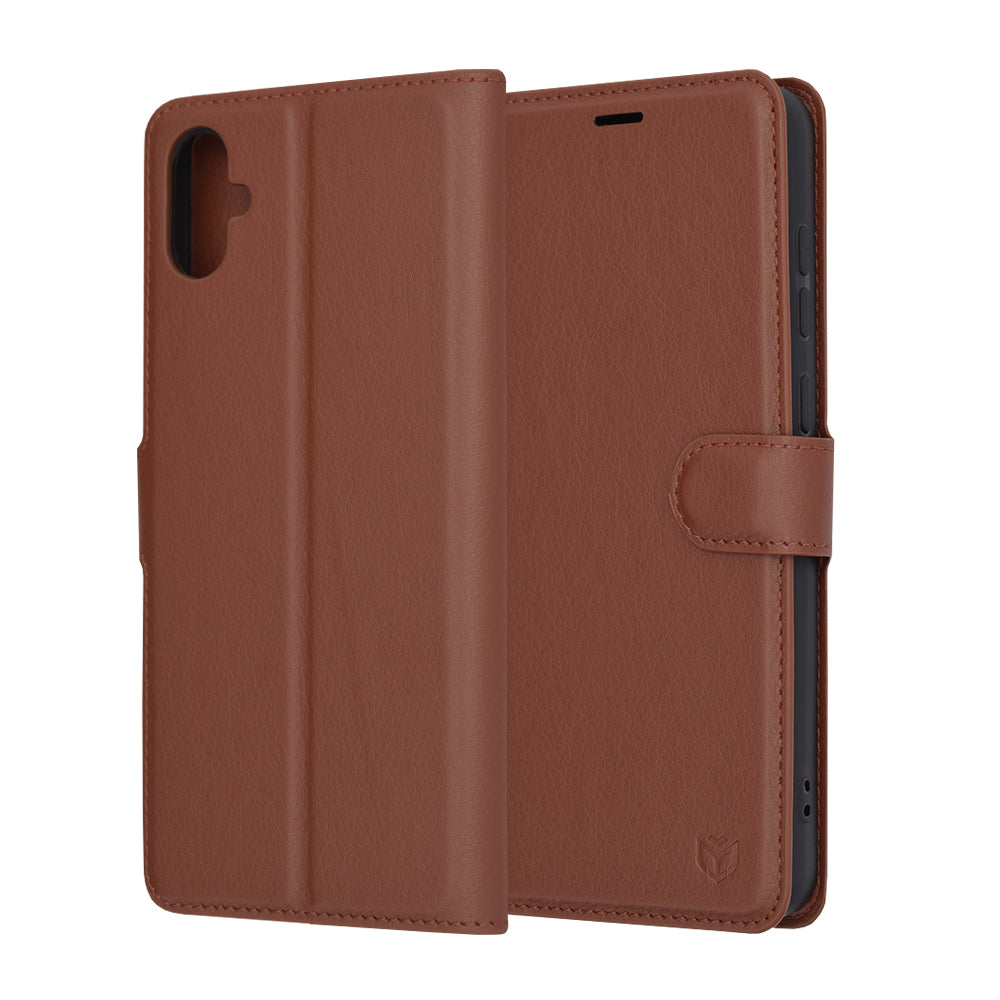 Калъф за Samsung Galaxy A05 A055, Techsuit, Leather Folio, Кафяв