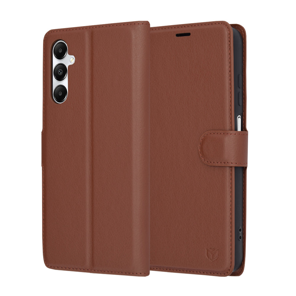 Калъф за Samsung Galaxy A05s A057, Techsuit, Leather Folio, Кафяв