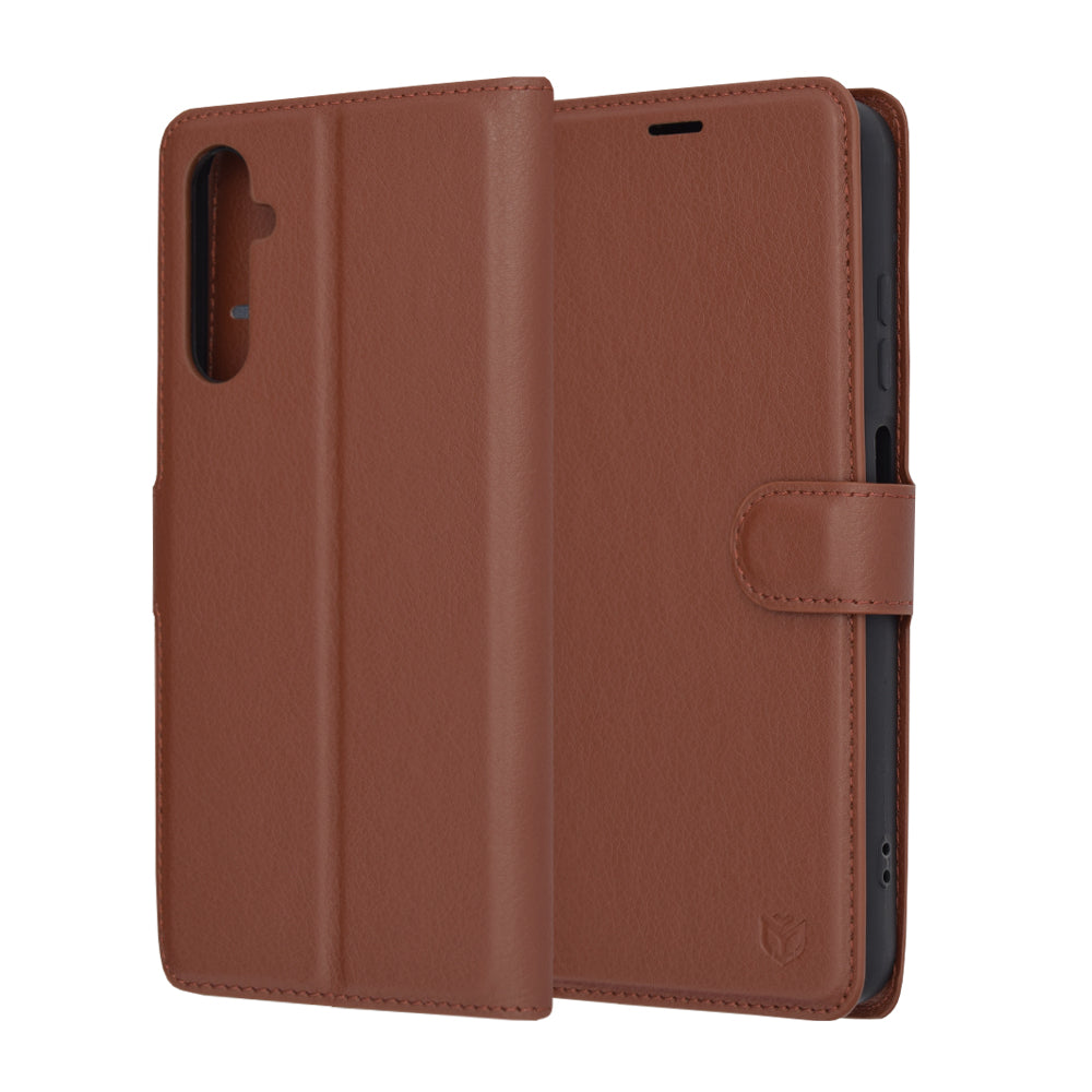 Калъф за Samsung Galaxy A05s A057, Techsuit, Leather Folio, Кафяв