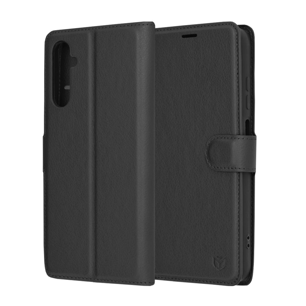 Калъф за Samsung Galaxy A05s A057, Techsuit, Leather Folio, Черен