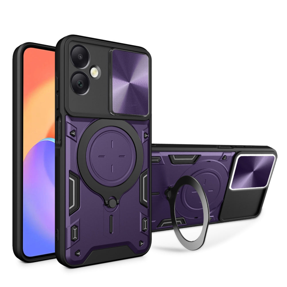 Калъф за Samsung Galaxy A06 A065, Techsuit, CamGuard Pro, Лилав