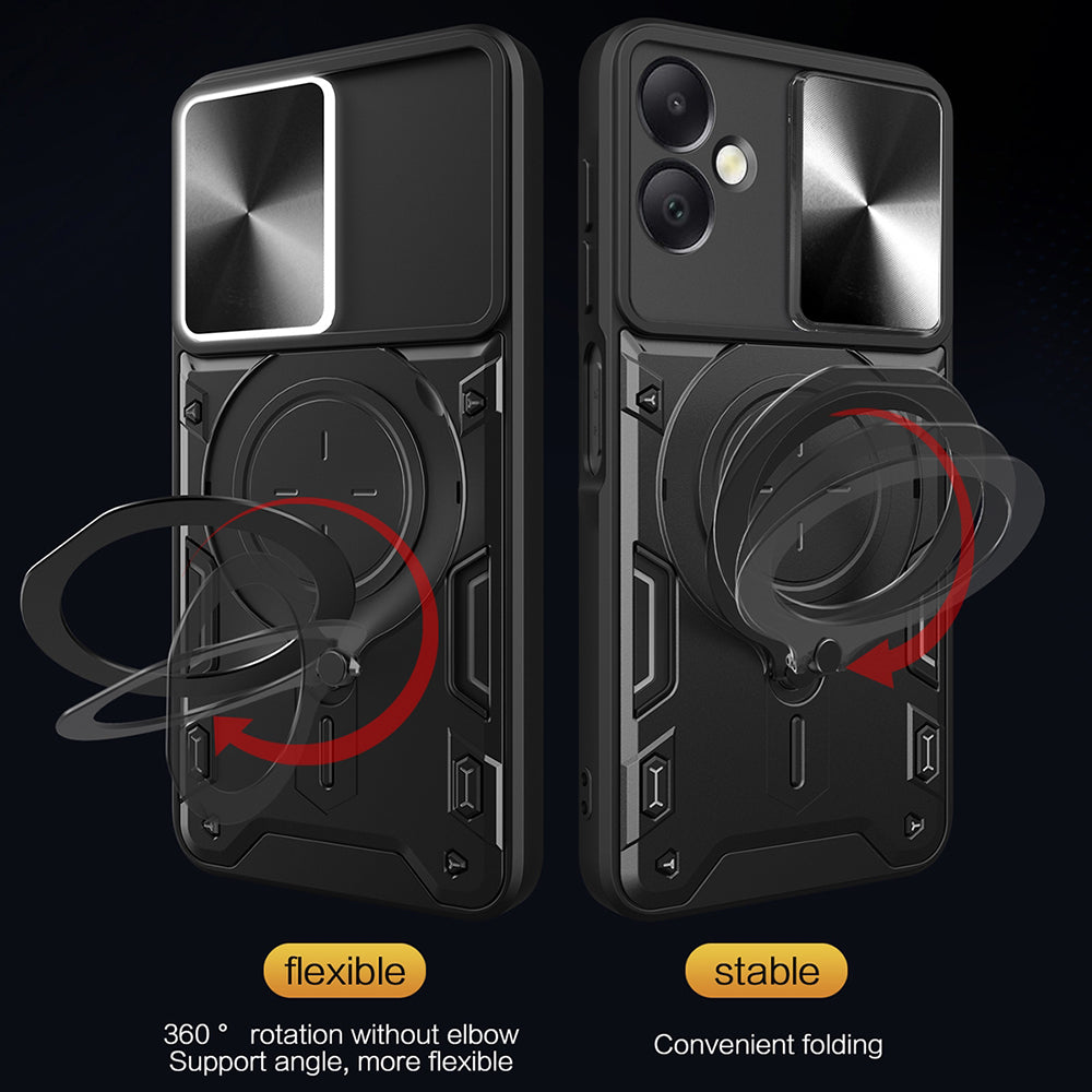 Калъф за Samsung Galaxy A06 A065, Techsuit, CamGuard Pro, Черен