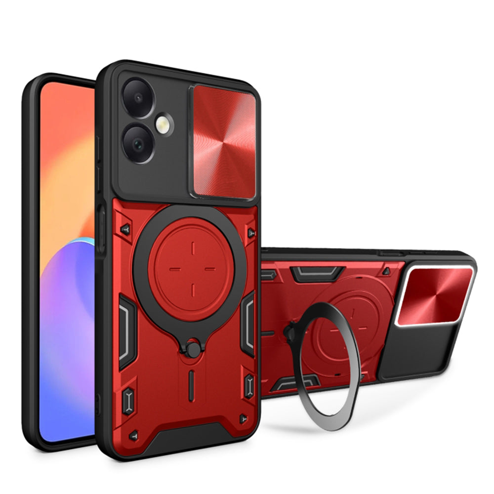 Калъф за Samsung Galaxy A06 A065, Techsuit, CamGuard Pro, Червен