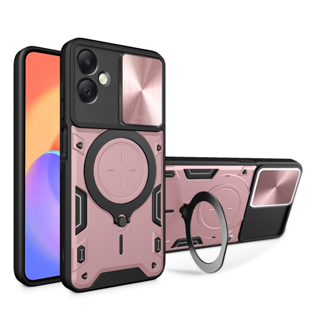 Калъф за Samsung Galaxy A06 A065, Techsuit, CamGuard Pro, Розово злато