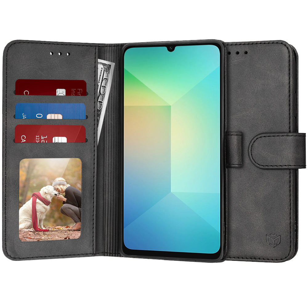 Калъф за Samsung Galaxy A06 A065, Techsuit, Diary Book, Черен