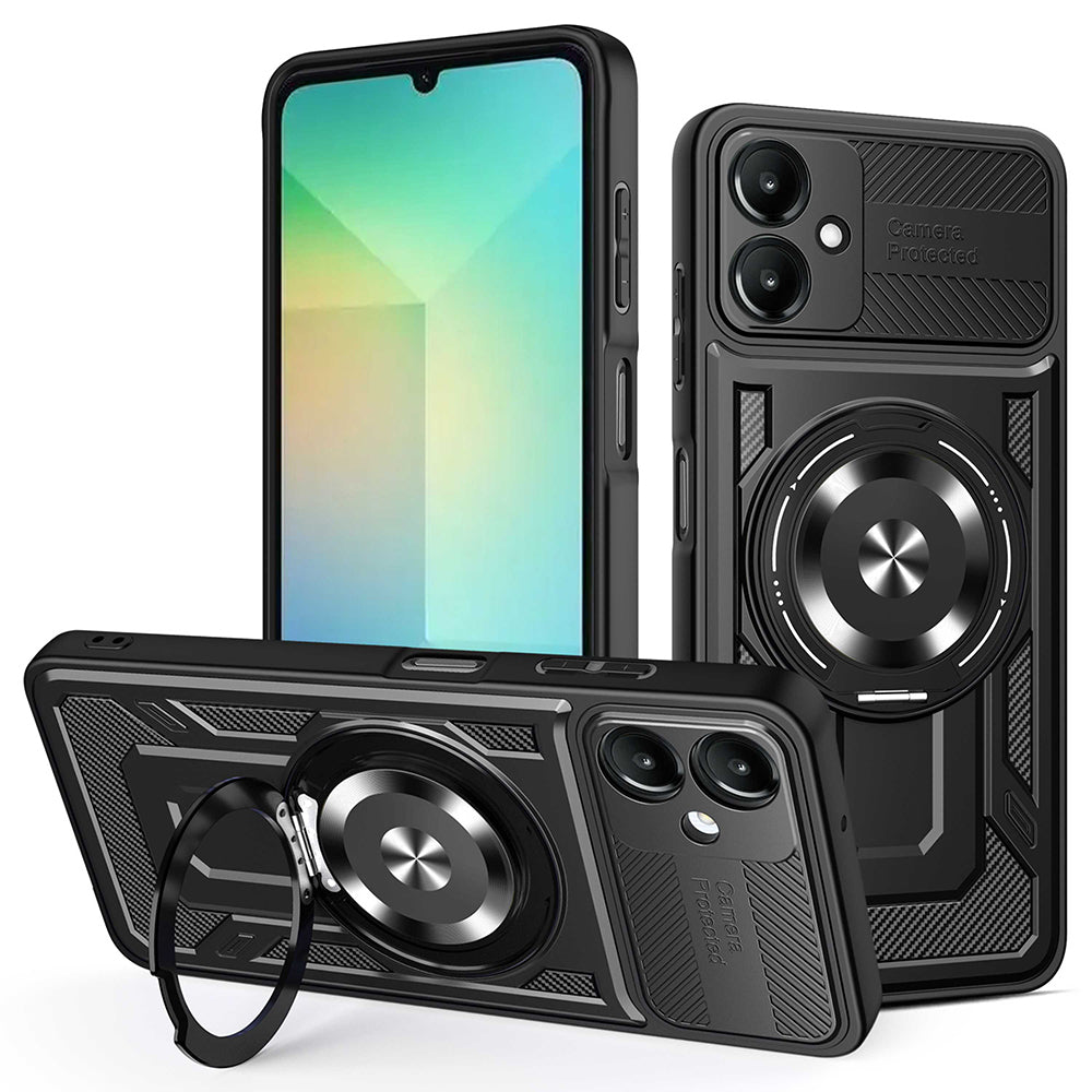 Калъф за Samsung Galaxy A06 A065, Techsuit, RuggedCam, Черен
