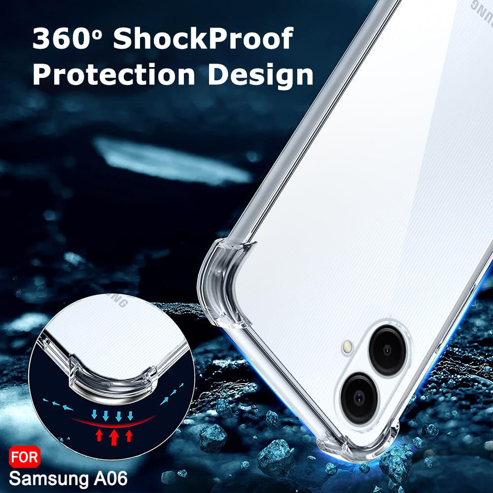 Калъф за Samsung Galaxy A06 A065, Techsuit, Shockproof Clear, Прозрачен